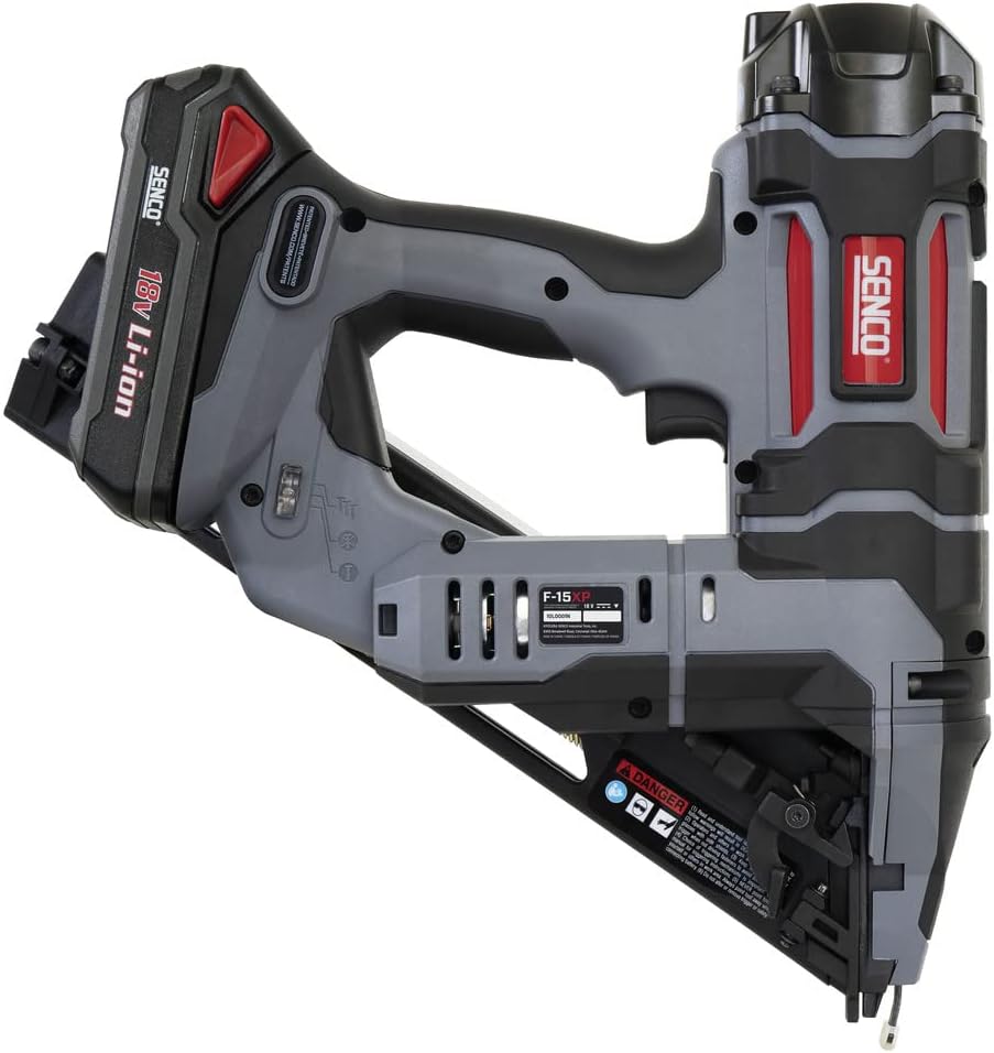SENCO 10L0001N Fusion F-15XP 18V Lithium-Ion 2-1/2 in. Cordless 15 ga. Finish Nailer (1.5 Ah)
