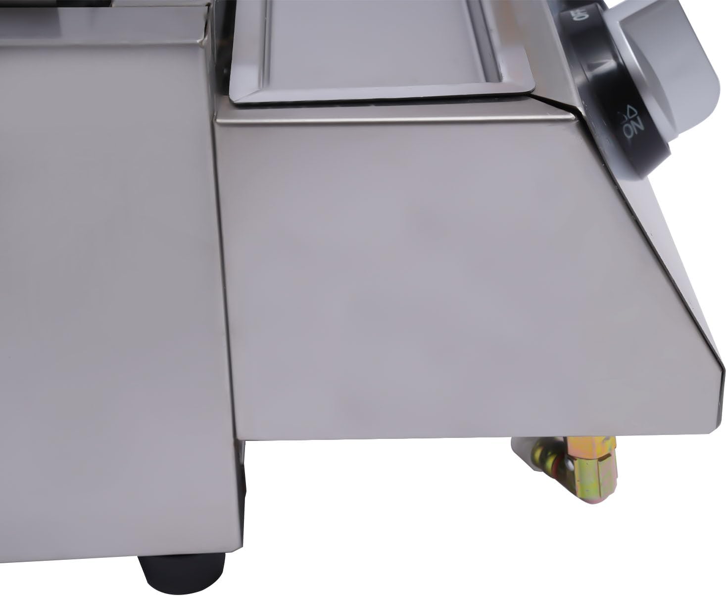 Commercial Barbecue Grill, 8 Burner Gas Countertop Griddle Stainless Steel LPG Gas Grill Patio Garden Barbecue Grill Adjustable Height Gas BBQ Grill with Removable Grill Net for Camping Picnics