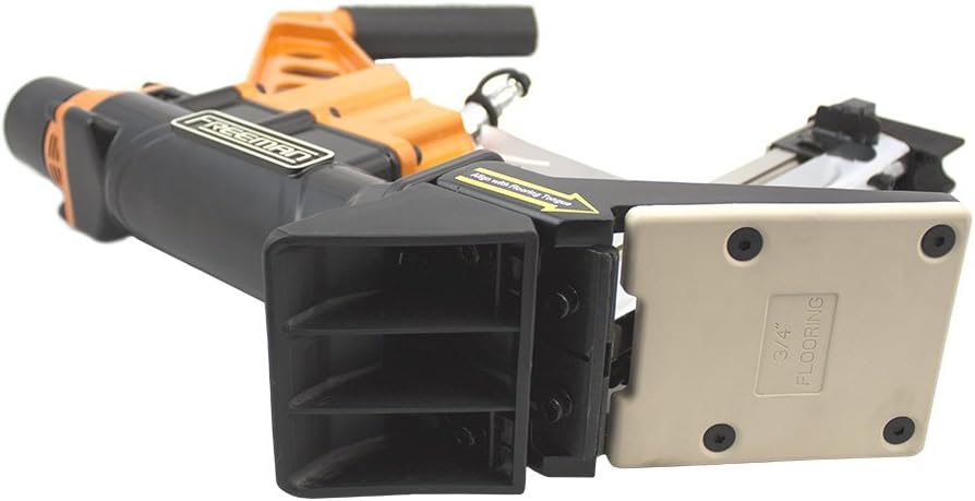 Freeman Lightweight Pneumatic 3-in-1 15.5-Gauge and 16-Gauge 2' Flooring Nailer/Stapler with Flooring Mallet and Interchangeable Base Plates | PDX50C