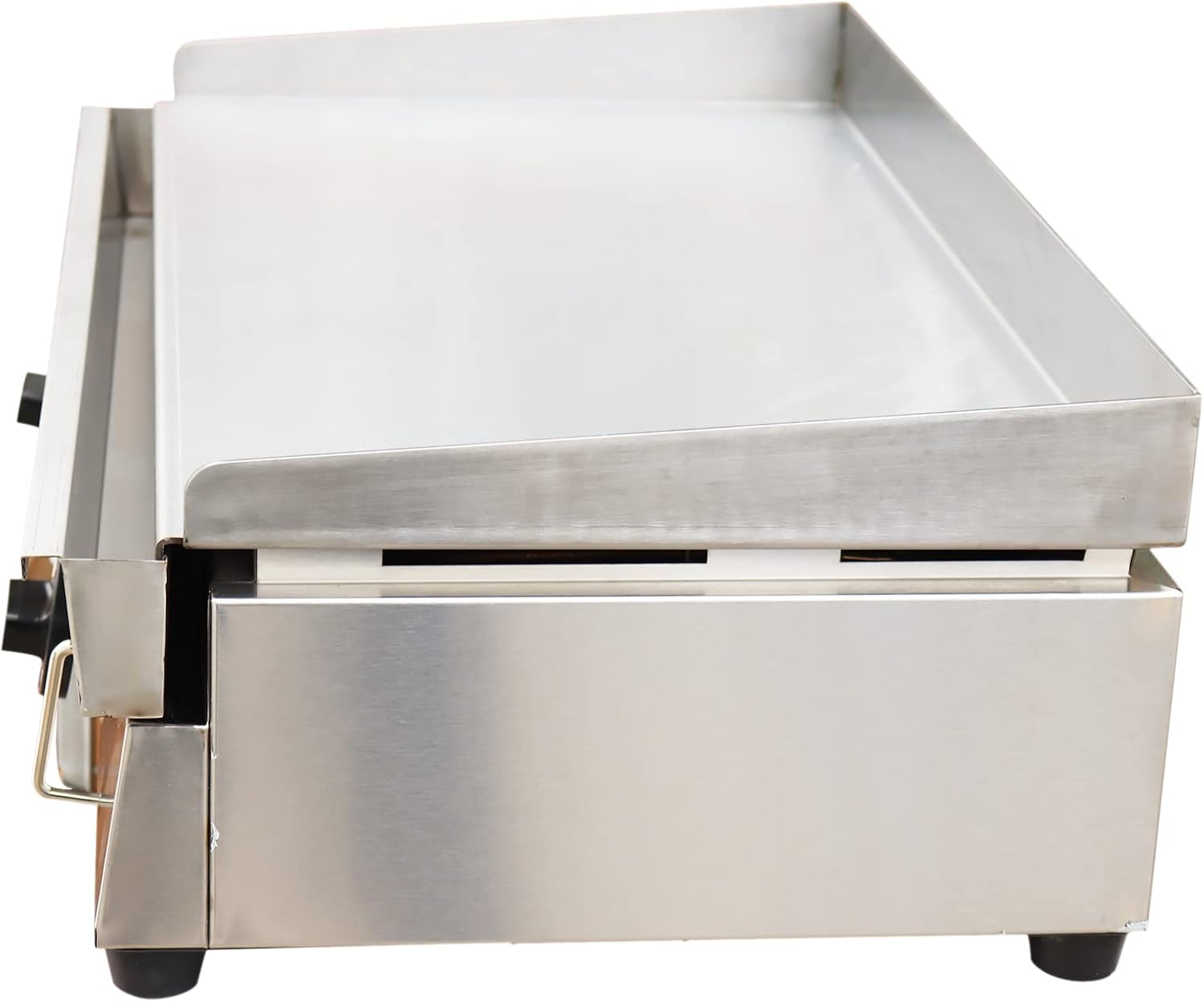 LPG Gas Griddle Countertop 28.94'x16.14' Flat Cooking Griddle Stainless Steel Hot Plate for BBQ Camping Teppanyaki 122-572F 2800Pa Commercial
