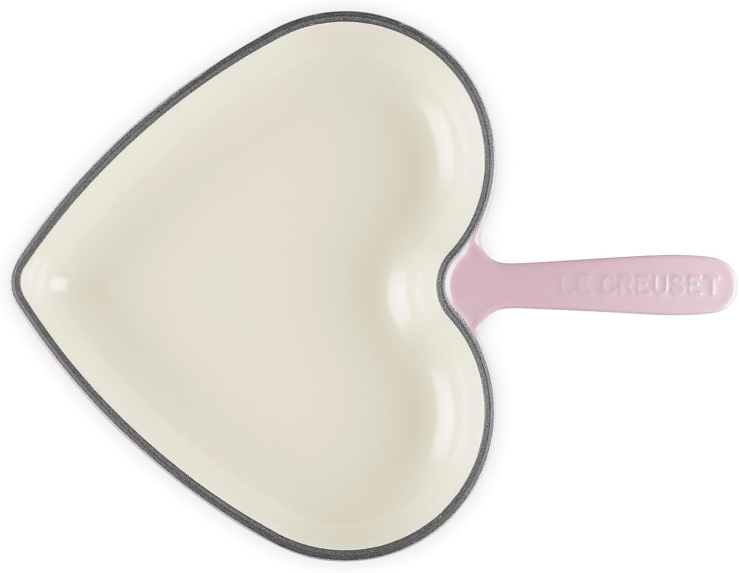 Le Creuset Enameled Cast Iron Traditional Heart Skillet, 10.25', Chiffon Pink