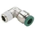 Parker Hannifin W169PLPNS-4-4-pk20 Prestolok PLP Male Elbow 90 Degree Push-to-Connect Fitting, Nickel Plated, 1/4' Push-to-Connect Tube x 1/4' Male NPTF, Brass (Pack of 20)