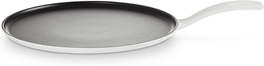 Le Creuset Enameled Cast Iron Traditional Round Crepe Pan, 10.25', White