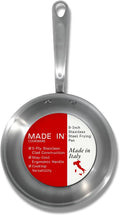 Made In Cookware - 8-Inch Stainless Steel Frying Pan - 5 Ply Stainless Clad - Professional Cookware - Crafted in Italy - Induction Compatible