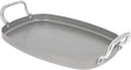 de Buyer MINERAL B Carbon Steel Griddle - 16.75' x 10.25' - Ideal for Seafood & Vegetables - Naturally Non-Stick Finish - Made in France