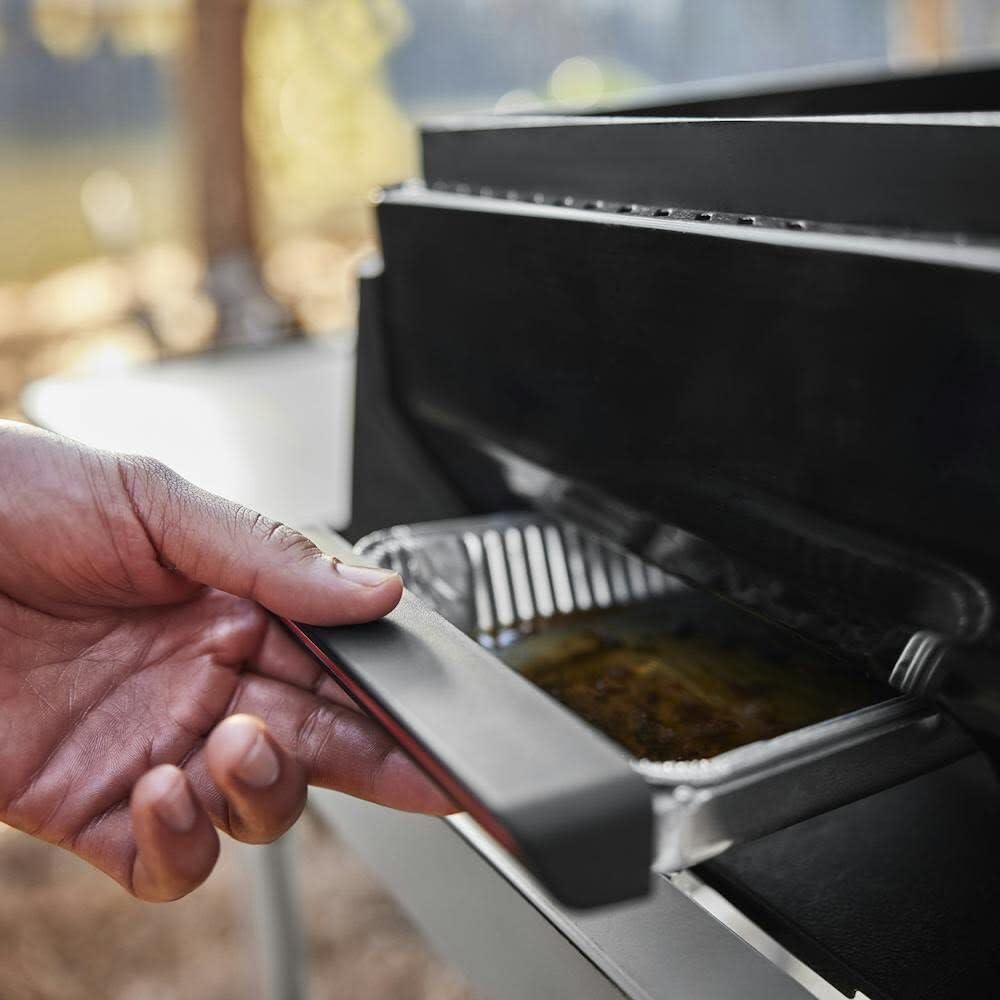 Weber Slate Griddle 1-Burner Propane Gas Portable 17 in. Flat Top Grill in Black 1500531
