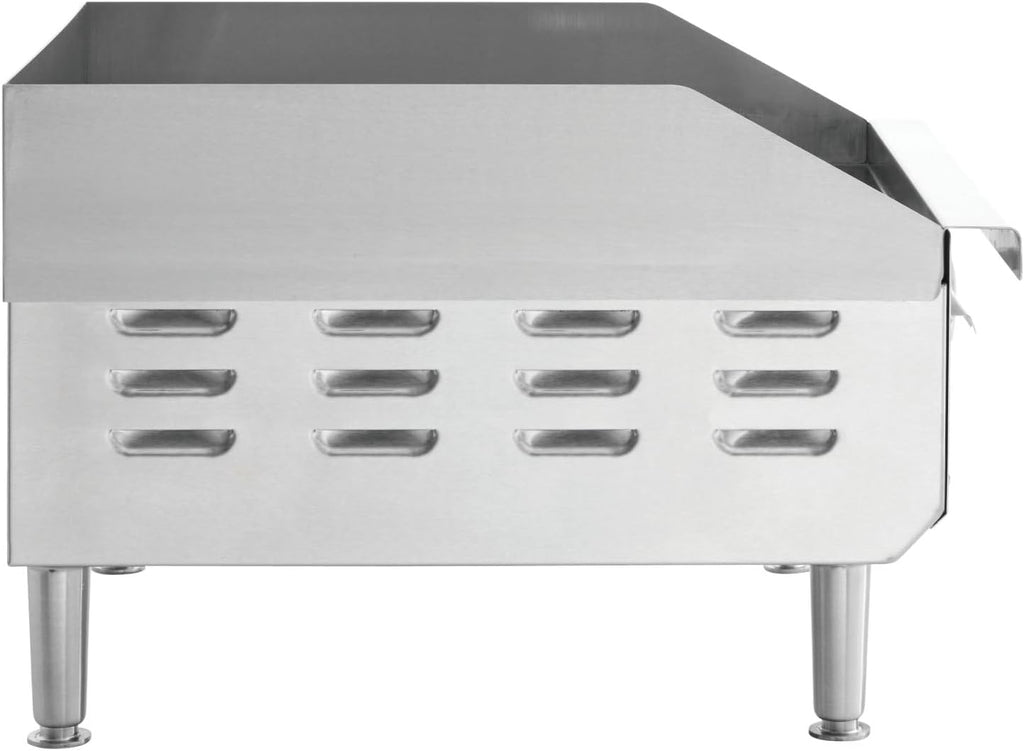 Kratos 16' Commercial Electric Countertop Griddle, Flat Top Stainless Steel Grill for Restaurants, 120V, 1750W (29M-005)