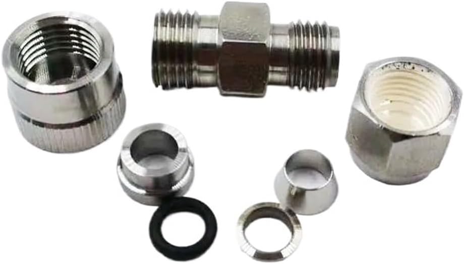 SS-4-UT-6-400, Stainless Steel Ultra-Torr Vacuum Fitting, Tube Fitting Union, 1/4 in. Ultra-Torr Fitting x 1/4 in. Tube OD