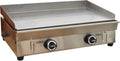 LPG Gas Griddle Countertop 28.94'x16.14' Flat Cooking Griddle Stainless Steel Hot Plate for BBQ Camping Teppanyaki 122-572F 2800Pa Commercial