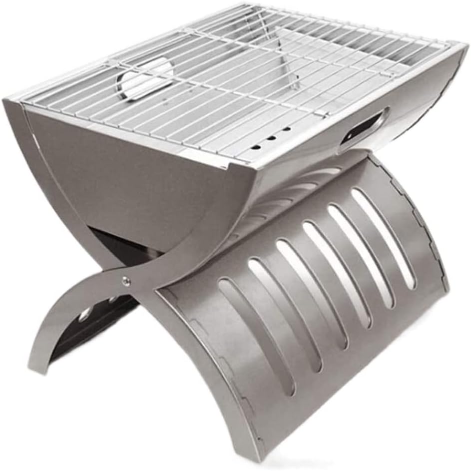Bbq Grill Charcoal Grill Charcoal Stove Portable Charcoal Grill Tabletop BBQ Grill Folding Small Barbecue Grill For Outdoor Grilling Camping Barbecue Grill Charcoal Griddle
