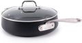 All-Clad HA1 Expert Hard Anodized Nonstick Sauté Pan with Lid (4 Qt, 12') Dishwasher-Friendly, Oven-Safe Up to 500°F & Compatible with All Stovetops (Gas, Electric & Induction) - Black