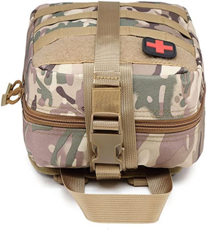 Medical Rescue Emergency Survival Kit, Small Portable First Aid Kit Bag,1000D Polyester Field Emergency Package, for Home(B)