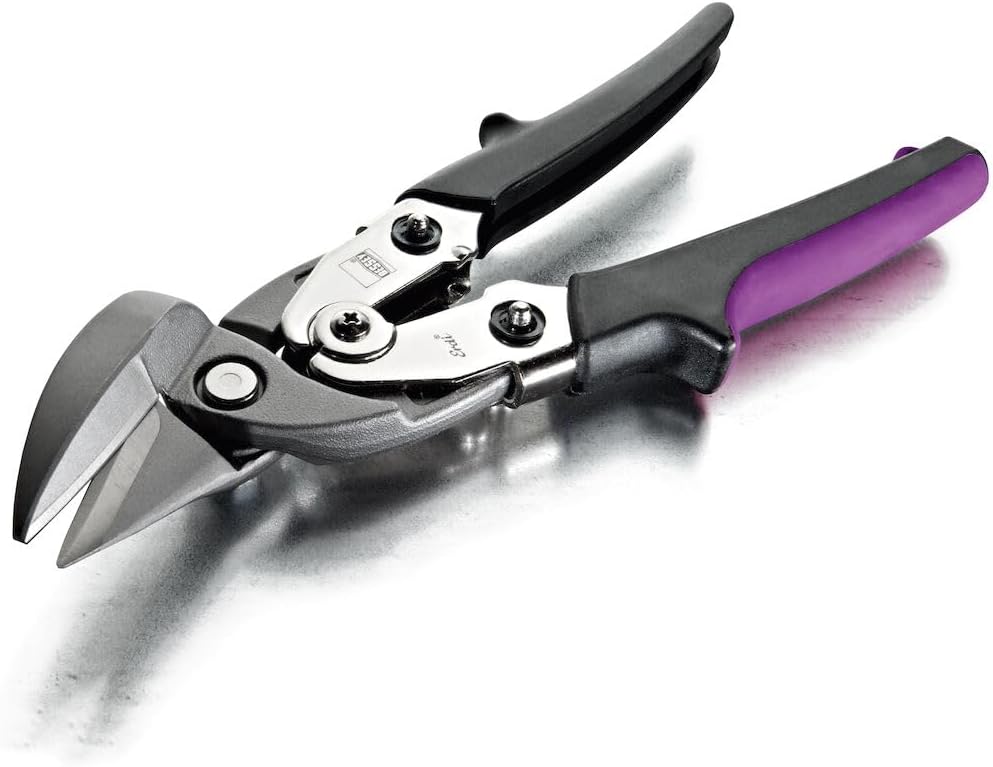 Bessey D27AH cutting snips HSS right cutting, Black/Purple/Silver