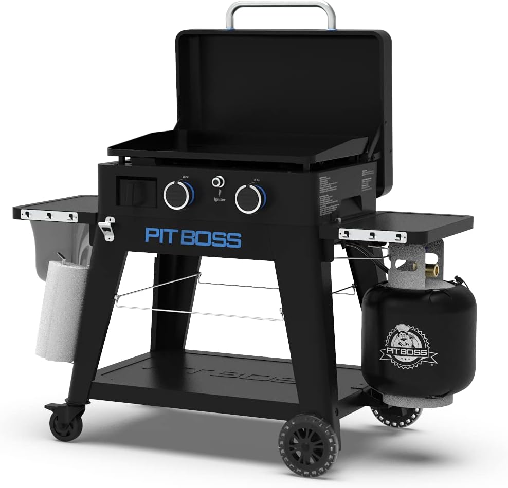 PIT BOSS Ultimate PB2BGD2 Gas Griddle, 2 Burner, Black