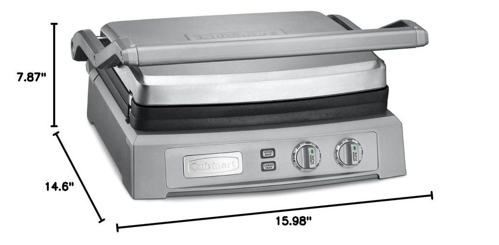 Cuisinart Deluxe Electric Griddler, Stainless Steel, GR-150NAS
