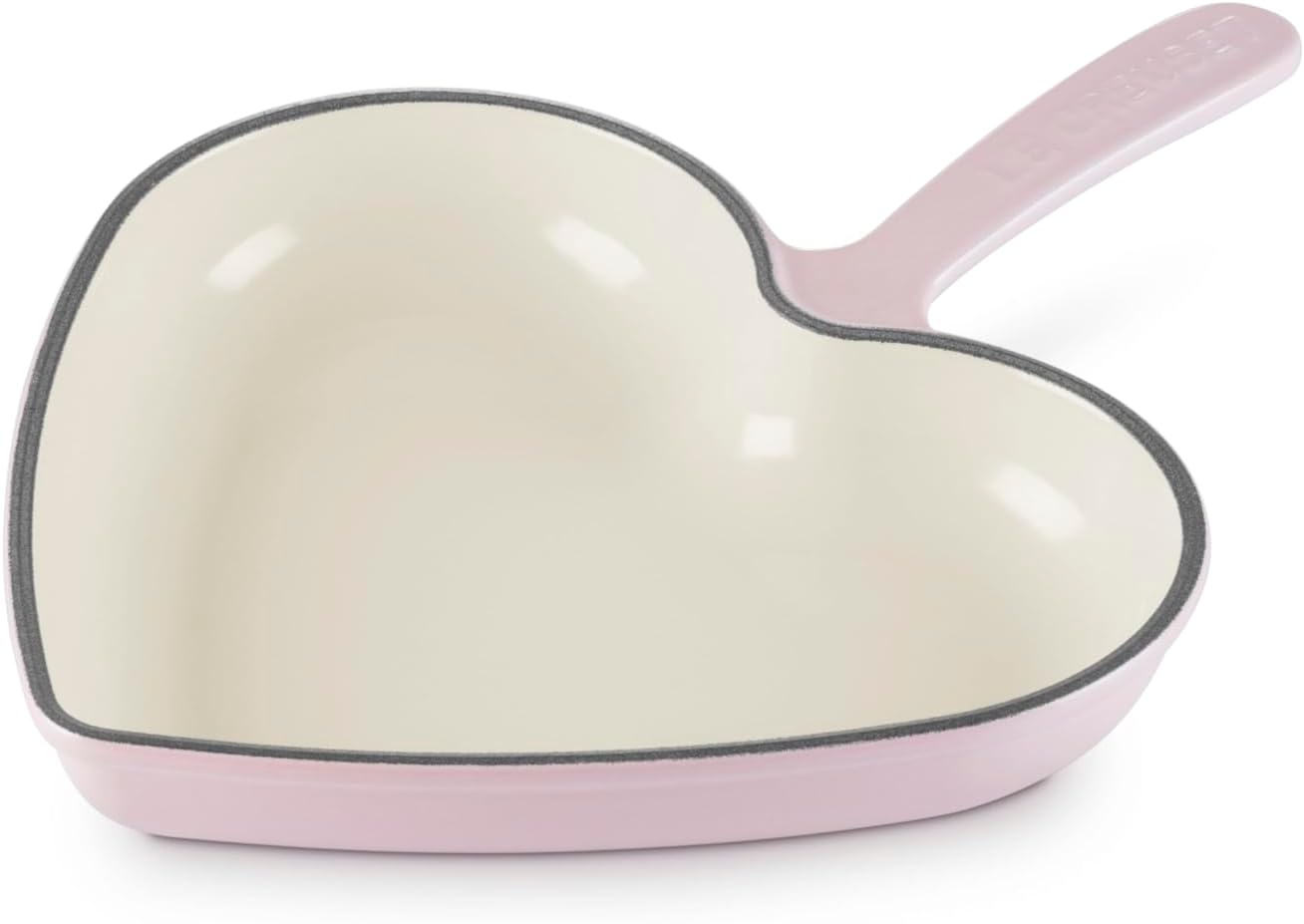 Le Creuset Enameled Cast Iron Traditional Heart Skillet, 10.25', Chiffon Pink