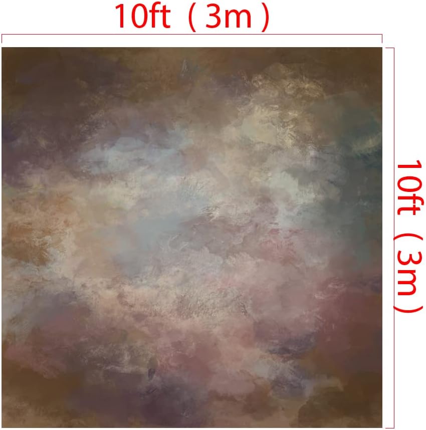 Kate 10x10ft Fine Art Portrait Photography Backdrop Brown Grey Abstract Photo Background Photo Studio Props