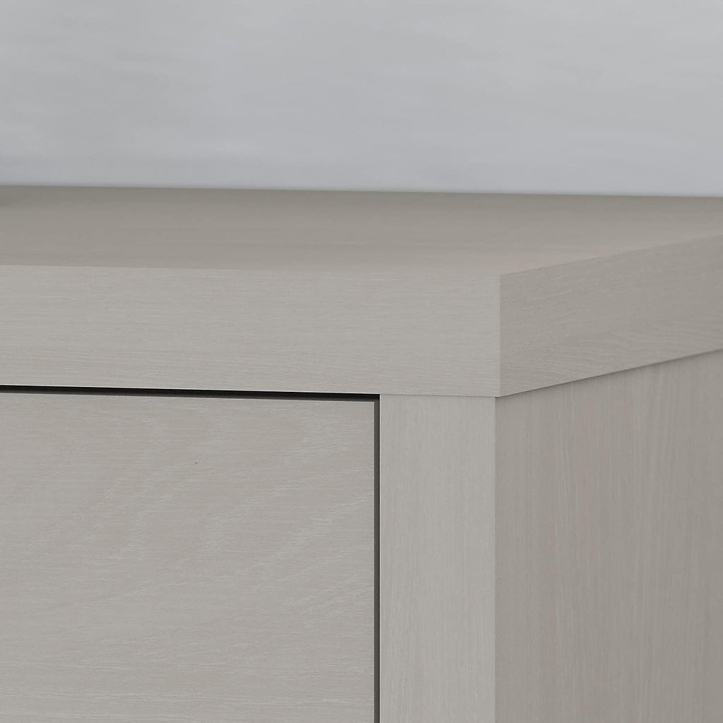 Bush Furniture Lateral File Cabinet with Satin Silver Hardware | Echo Collection 2 Drawer Filing Unit for Home Office or Professional | 31Wx20Lx30H