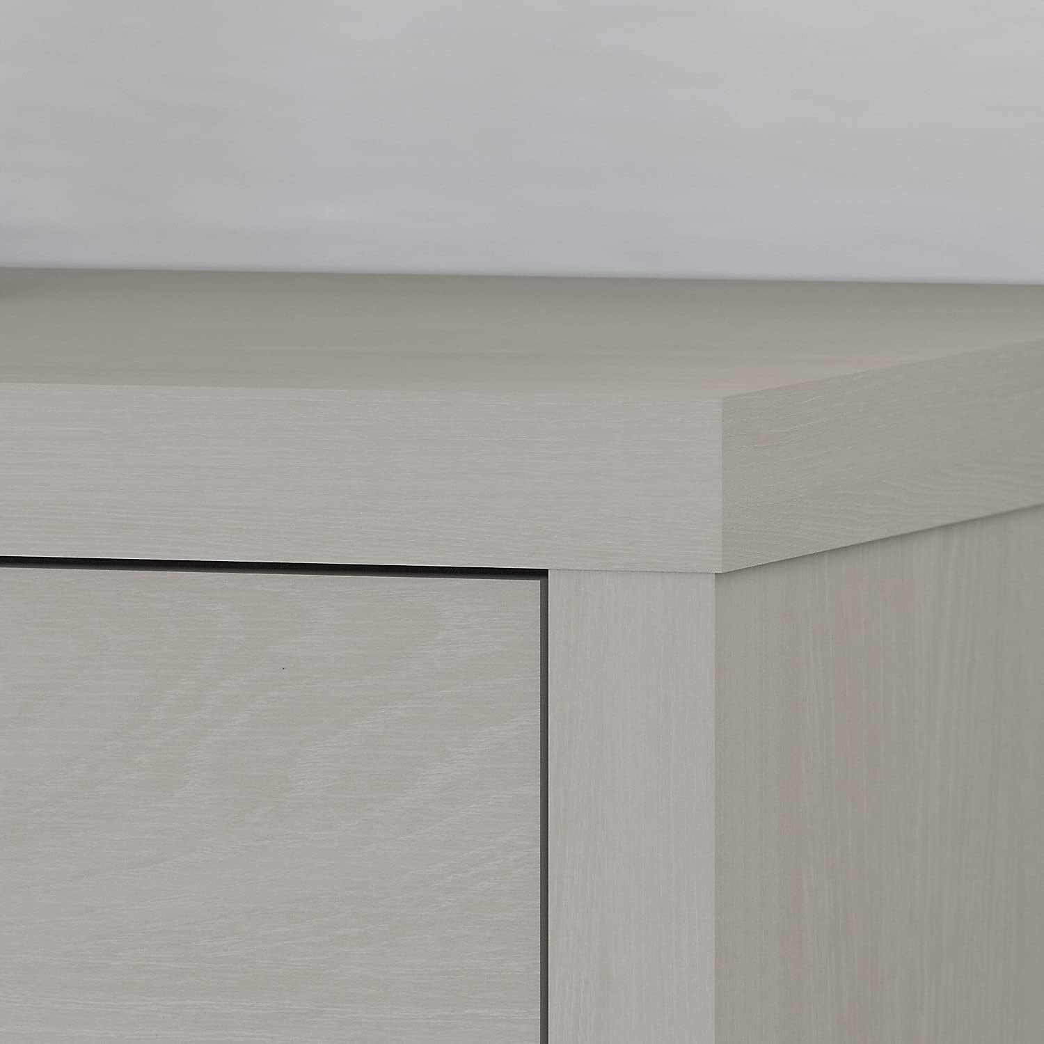 Bush Furniture Lateral File Cabinet with Satin Silver Hardware | Echo Collection 2 Drawer Filing Unit for Home Office or Professional | 31Wx20Lx30H