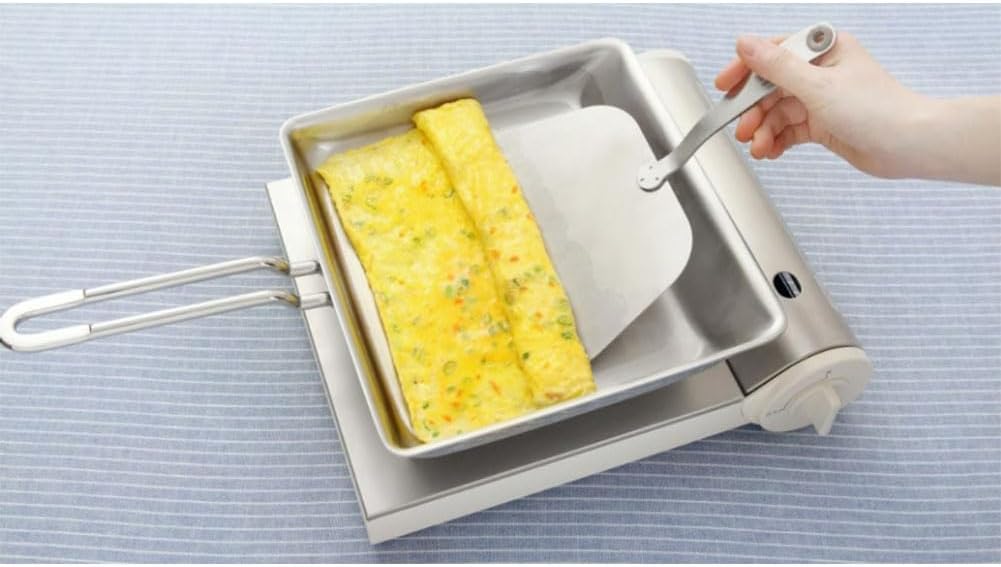 Induction 3-ply stainless Square Multipurpose Pan 25.5cm(10inch) with Flat Turner