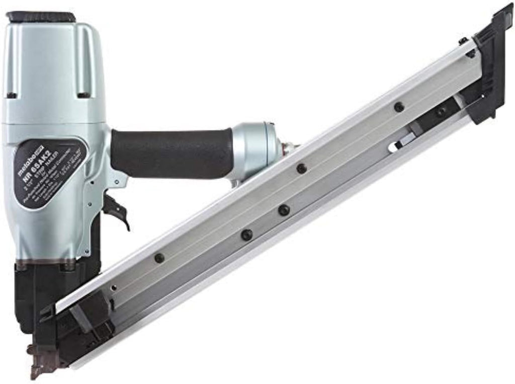Metabo HPT Strap-Tite Strip Nailer, Pro-Preferred Pneumatic Power Nailers for Metal Connectors, Lightweight 6.4 lbs Fastening Tool, 36° Precision Fastening System, 1-1/2″ to 2-1/2″ Fasteners, NR65AK2
