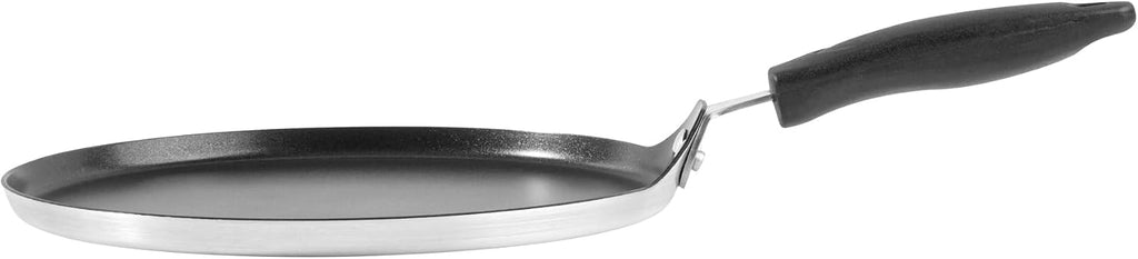 Restaurantware Nonstick Griddle 10 Count 10 x 10 Inch Aluminum Nonstick Frying Griddle With Bakelite Handle - Square Frying Pan With Even Heating - Black Cooking Surface For Home Kitchens