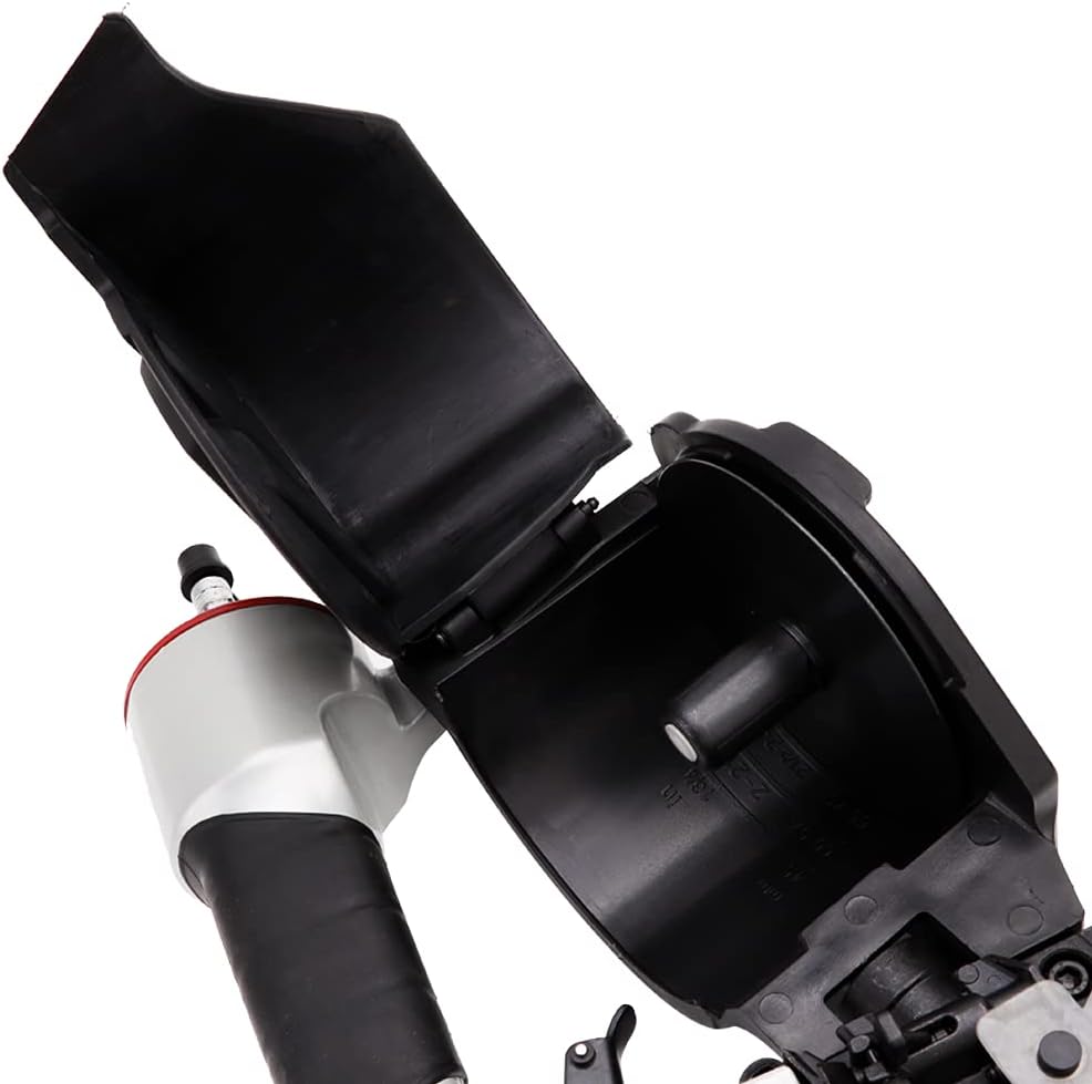 Nail Gun 1-3/4' to 2-3/4' Pneumatic Roofing Nailer,15° Coil Nailer with Safety Goggles