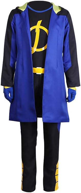 CosplayDiy Men's Suit for Static Shock Cosplay Static Costume Full Set Adult Canival Party Fancy Dress Outfit