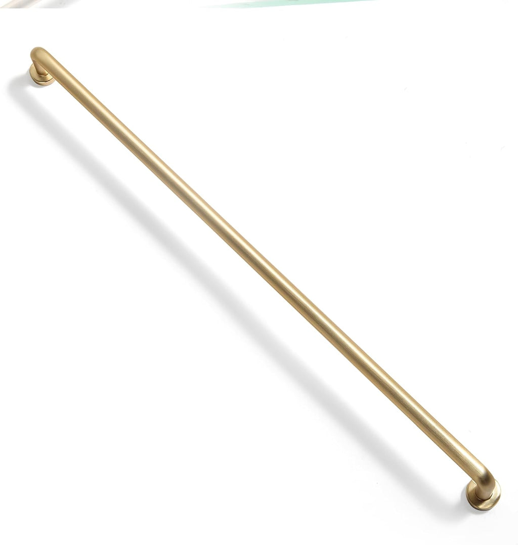 Goo-Ki Champagne Bronze Cabinet Pulls, 18 Inch Heavy Duty Zinc Alloy Handles for Large Pantry, Modern Drawer Hardware for Kitchen and Wardrobes, 6 Pack