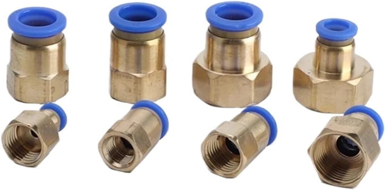 PCF Pneumatic Fittings Quick Air Connector 4mm 6mm 8mm 10mm 12mm Push In Hose Tube Thread 1/8 1/4 3/8 1/2 BSPT Air Couplings(PCF12-03)