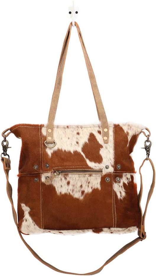 Myra Bag Cowprint Purse - Cowprint Bags for Women, Over The Shoulder Purse