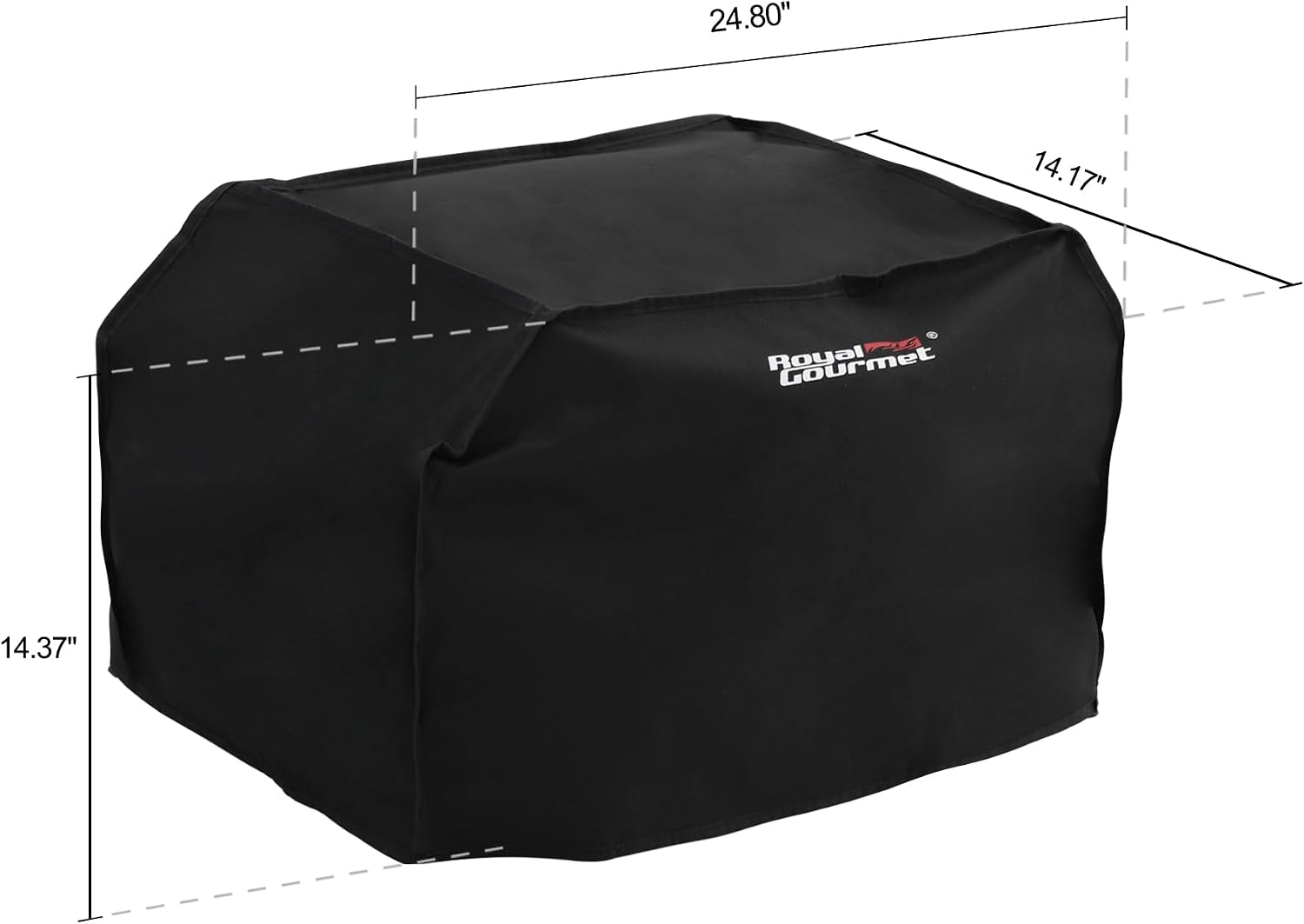 Royal Gourmet GT2005 2 Burner Portable Propane Gas Grill with 24 Inch Tabletop Cover Bundle - Foldable Tables & Legs, 270 sq. in. Cooking Area, Black