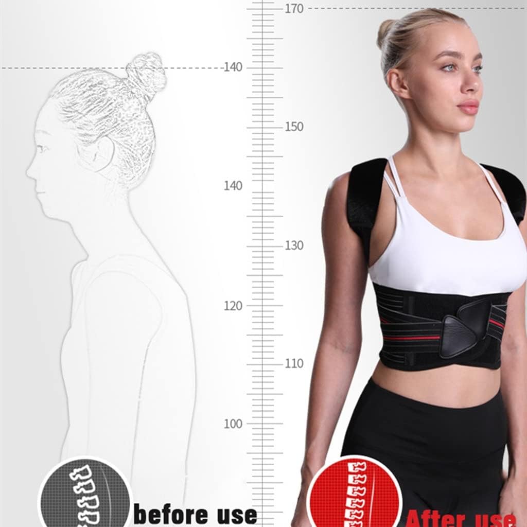 Adjustable Posture Corrector Back Support Shoulder Brace Correction Spine Postural Fixer Tape(Small)