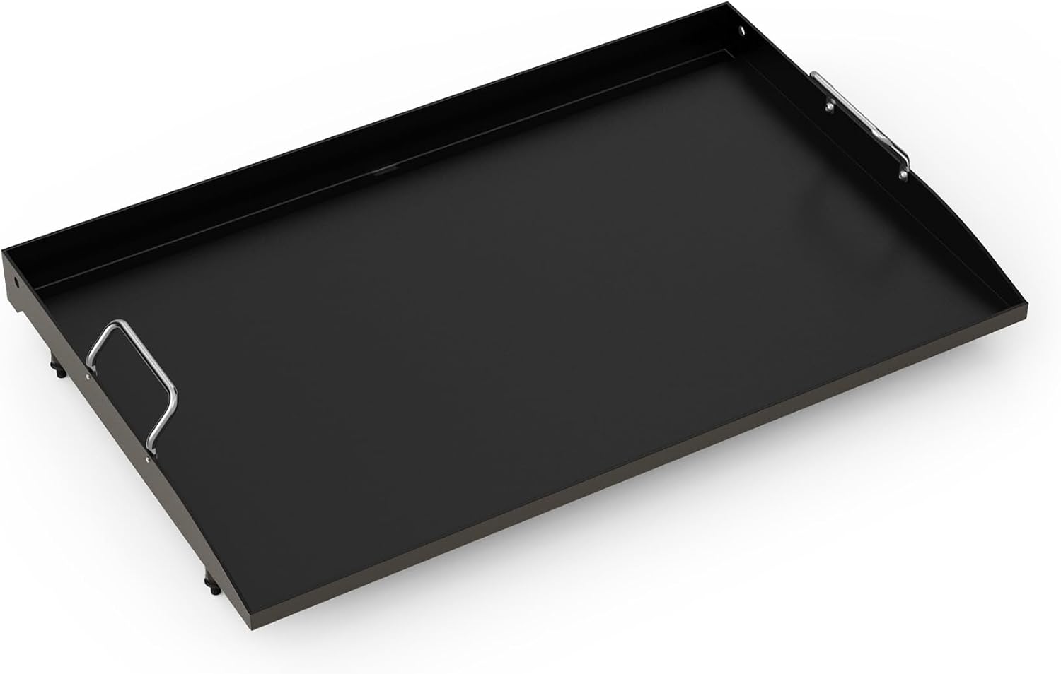Stanbroil 28 Inch Flat Top Griddle Replacement Top for Blackstone 28' 2-Burner Gas Grill Cooking Station, Ceramic Coated Steel Griddle Top Replacement with Rear Grease System, Black