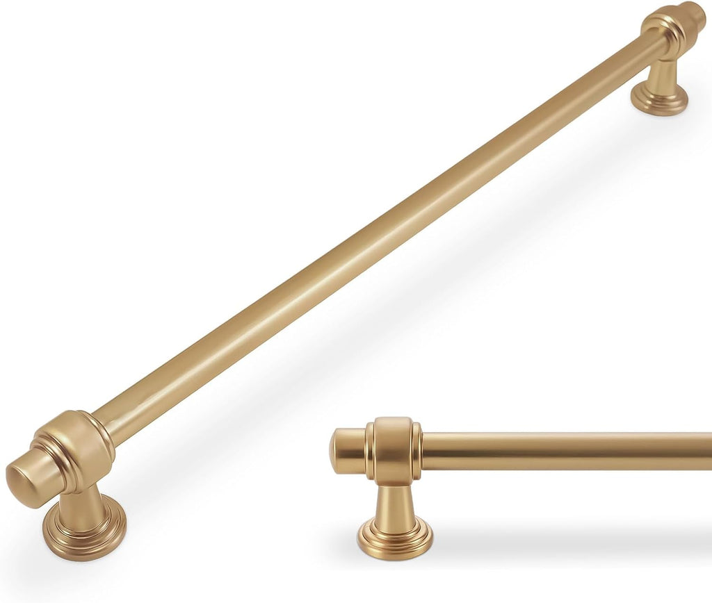 10 Pack 12-3/5 inch(320mm) Champagne Bronze Kitchen Cabinet Handles Cabinet Pulls Gold Drawer Pulls Cabinet Hardware Handles