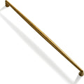 Goo-Ki Vintage Retro Antique Brass Zinc Alloy Cabinet Handles - 10''(256mm) Hole Center Affordable Luxury Cabinet Pull Hardware for Bedroom, Kitchen, 6 Pack……
