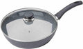 BALLARINI Bari 9N1C-D.28 Sauté Pan 28 cm with Glass Lid Aluminium with Granitium Non-Stick Coating Suitable for Induction Cookers Temperature Control Made in Italy