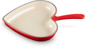 Le Creuset Enameled Cast Iron Traditional Heart Skillet, 10.25, Cerise