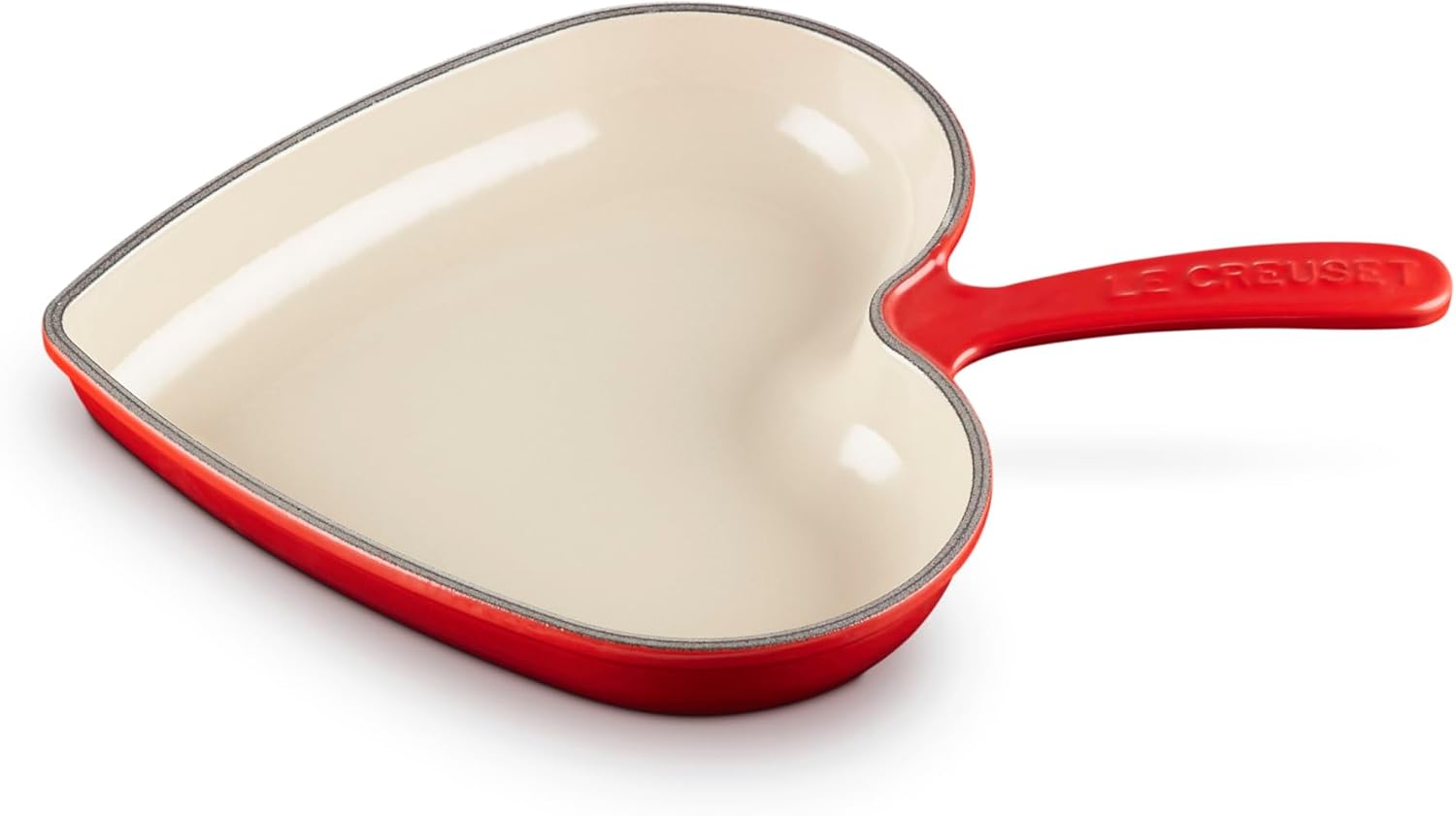 Le Creuset Enameled Cast Iron Traditional Heart Skillet, 10.25, Cerise