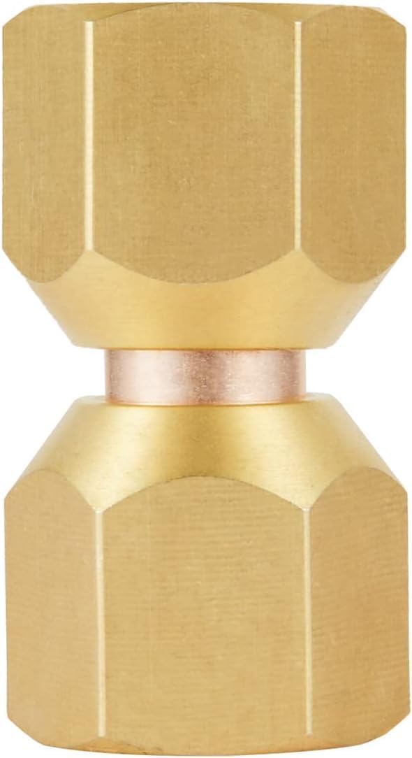 EFIELD Female Flare Swivel Adapter, 1/4' Female Swivel Nut, Brass, Flare Tube Fitting, Valve Connector (Pack of 50),(FLARE014-50PCS)