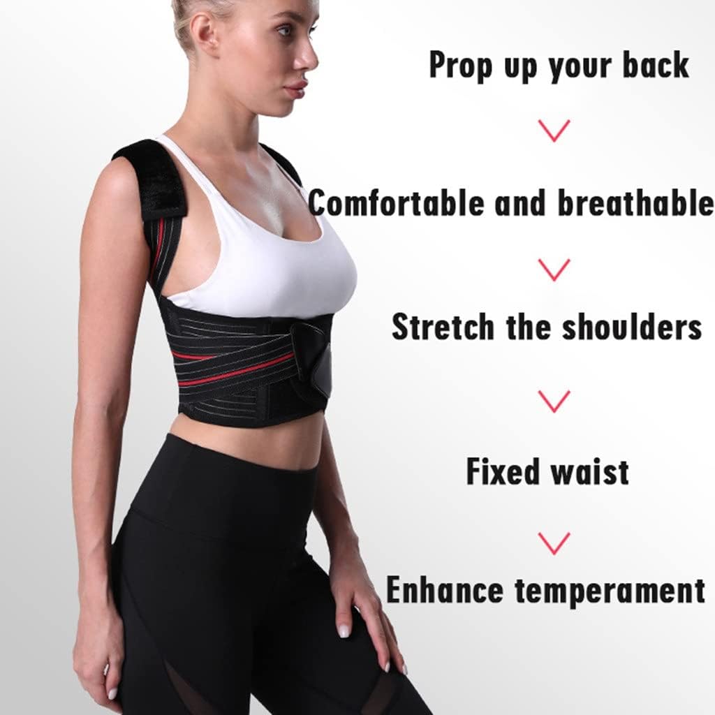 Adjustable Posture Corrector Back Support Shoulder Brace Correction Spine Postural Fixer Tape(Small)