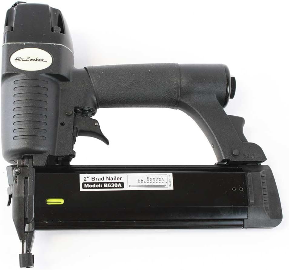 Air Locker B630A-CO2K 18 Gauge 2 Inch Brad Nailer with Co2 Regulator, Cylinder, Hose & Coupler Kit