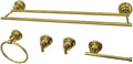 Kingston Brass BAH8213478PB Concord 5-Piece Bathroom Accessory Sets, Polished Brass