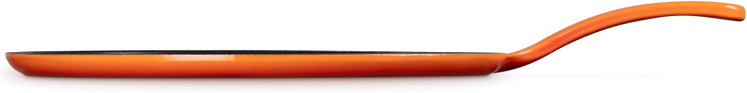 Le Creuset Enameled Cast Iron Traditional Round Crepe Pan, 10.25', Flame