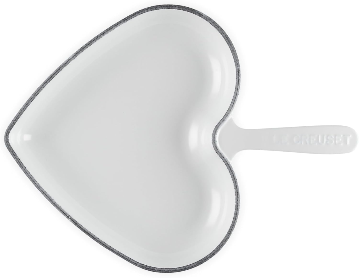 Le Creuset Enameled Cast Iron Traditional Heart Skillet, 10.25', White