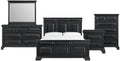 Picket House Furnishings Sumner King Panel 5PC Bedroom Set in Black