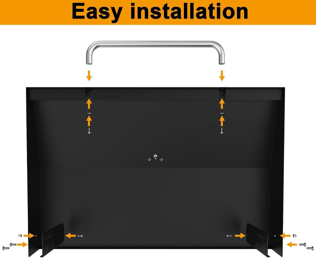 Hinged Lid for Blackstone Griddle 28 Inch Hard Cover Lid for Blackstone Griddle 28-Inch 1517 1853 1605 1839 1856 1885 1983 1924 2094 2145 Accessories 28' Grill Top Hood Replacement Parts with Handle