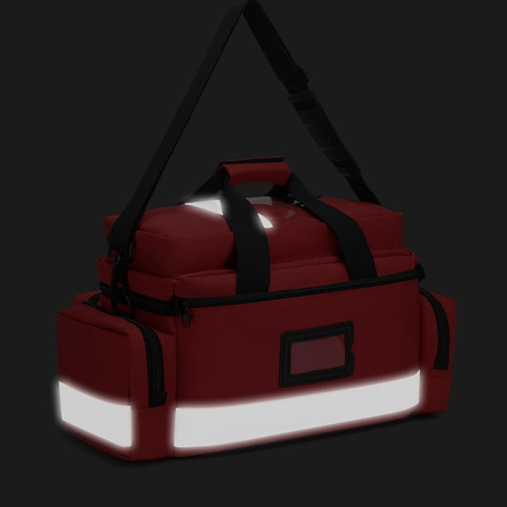 First Responder Bag, Nurse Supply with Shoulder Strap Trauma Backpack Emergency for Home Visit, Health Care, Hospice, Travel, or Event
