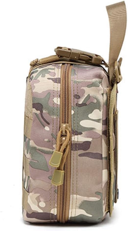 Medical Rescue Emergency Survival Kit, Small Portable First Aid Kit Bag,1000D Polyester Field Emergency Package, for Home(B)