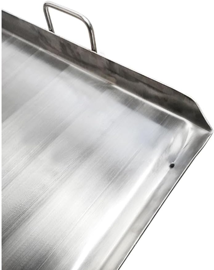 Heavy Duty 36' x 20' Stainless Steel Flat Top Griddle Grill Plancha for Triple Burner Extra Rib Double Bottom